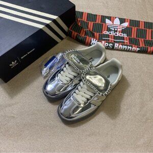 New Adidas Samba x Wales Bonner Silver Metallic Women Sneaker